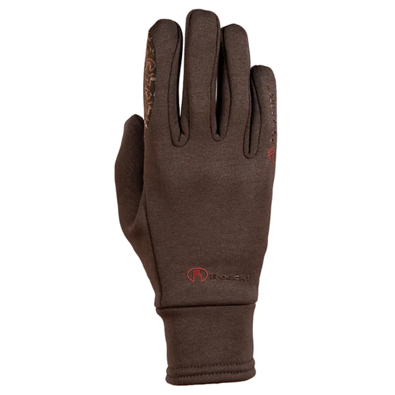 Roeckl Warwick Polartec Adult Riding Gloves - Brown